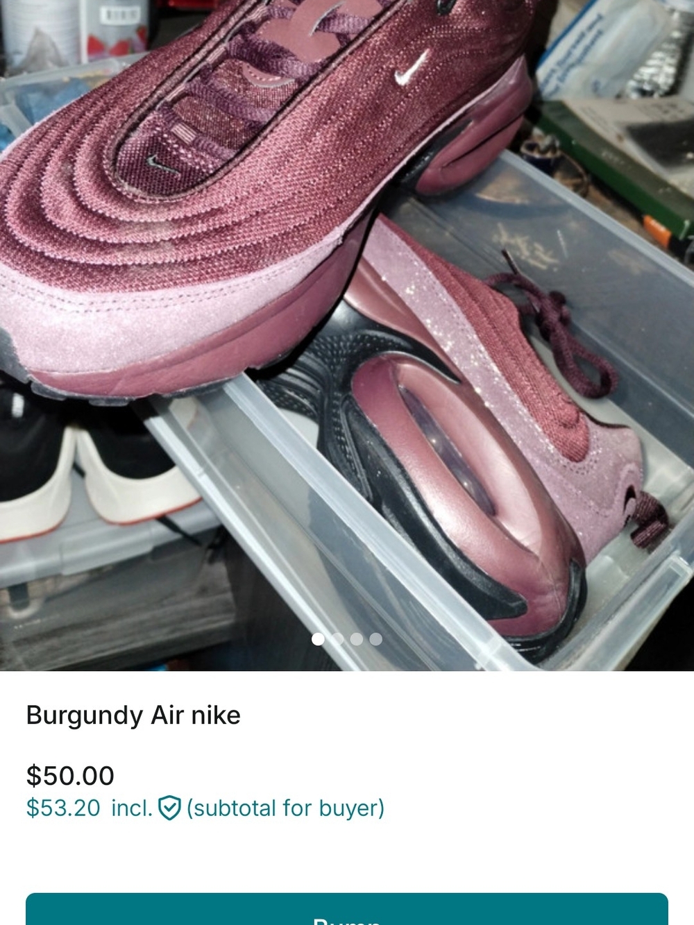 Nike Kids Burgundy/Mauve Athletic Sneakers